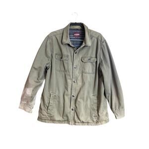 Alesbury olive green cotton work, shirt  jacket XXL